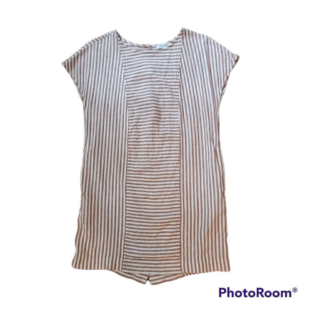 Madewell Linen Blend Mini Dress. Size S.